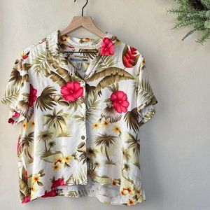 Sunset Cove Hawaiian Button Down Shirt